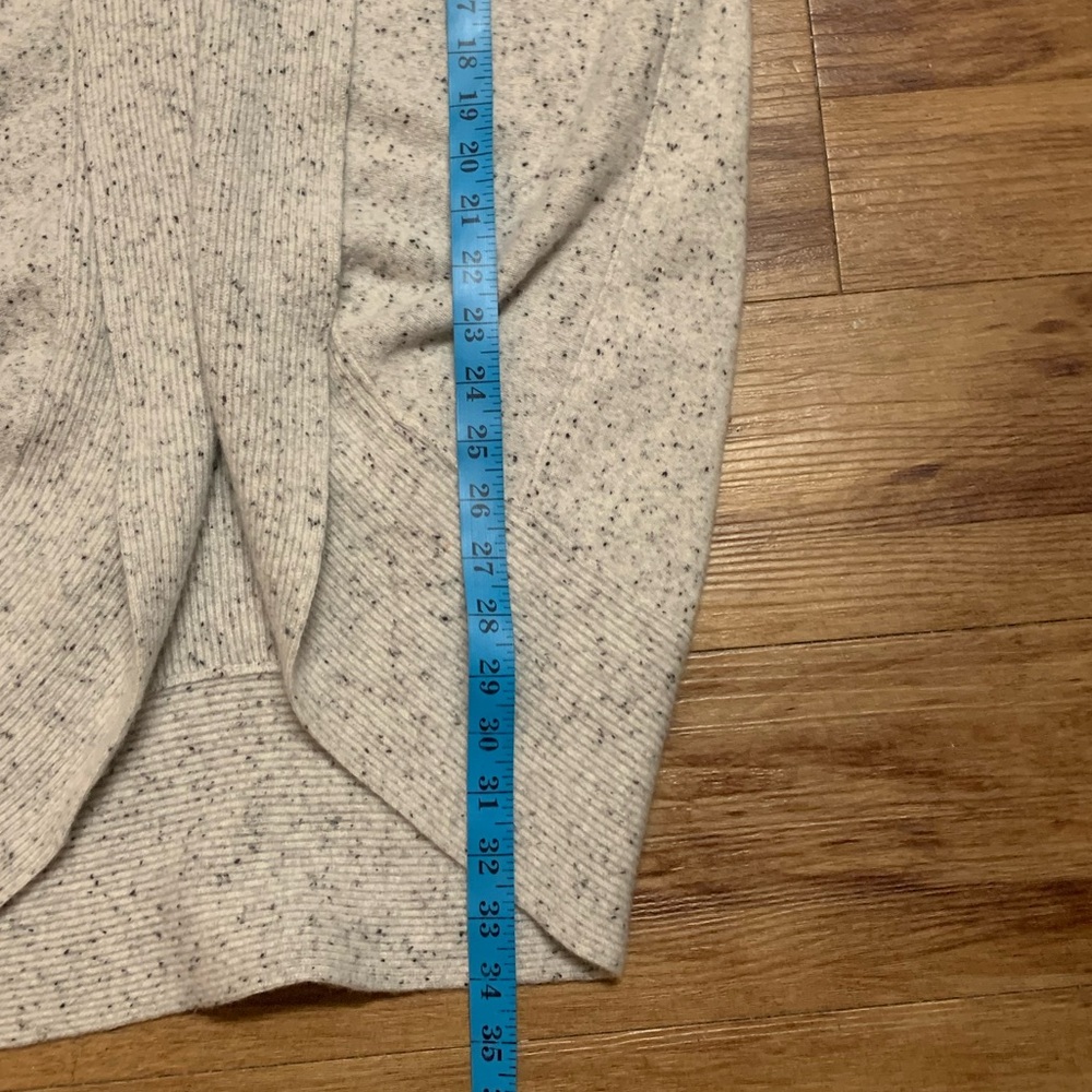 Nordstrom Signature Speckled Gray 100% Cashmere Women's Cardigan Cocoon Sweeter - Picture 12 of 16